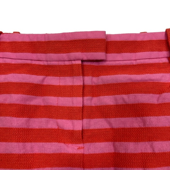 J Crew Factory Striped Mini Skirt Pink Orange 2 - Picture 5 of 15